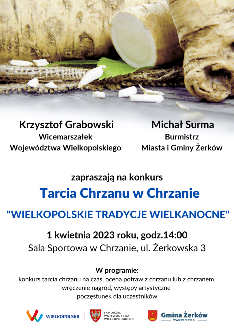 zaproszenie dla kół gospodyń do udziału w konkursie tarcia chrzanu