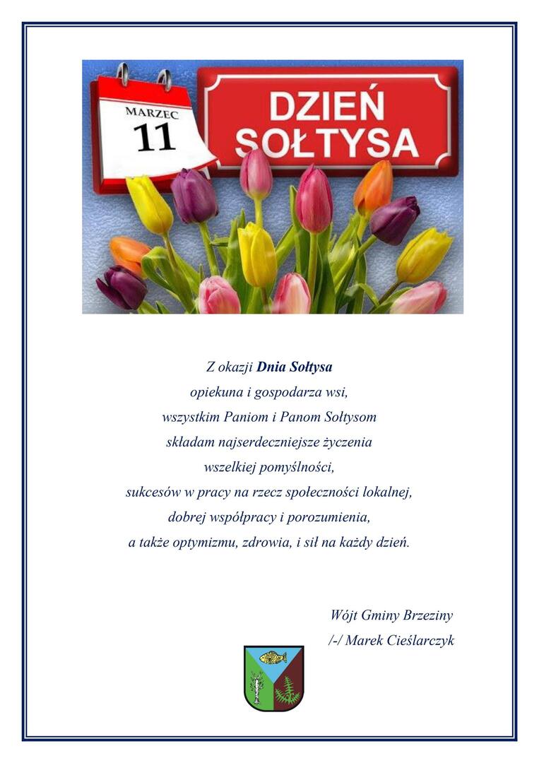 życzenia z okazji dnia sołtysa