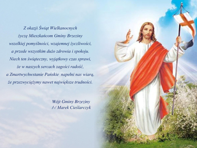 życzenia i Pan Jezus na niebieskim tle