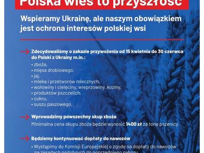 plakat Polska wieś to przyszłość