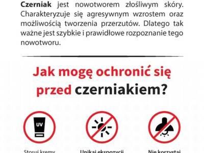 ulotka informacyjna stop czerniak