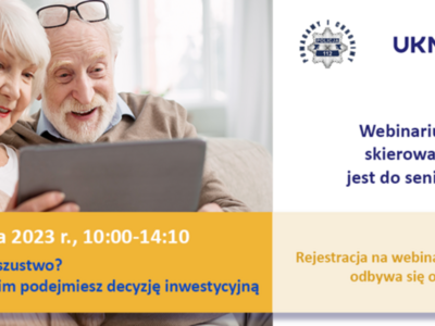 zaproszenie na webinarium dla seniorów 21 czerwca 2023 r.