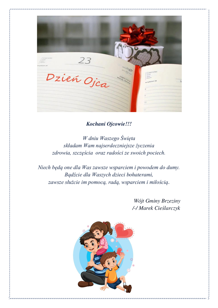 życzenia z okazji Dnia Ojca