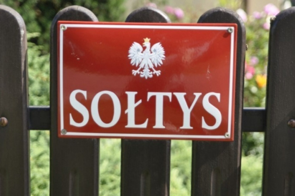 tabliczka sołtys czerwona