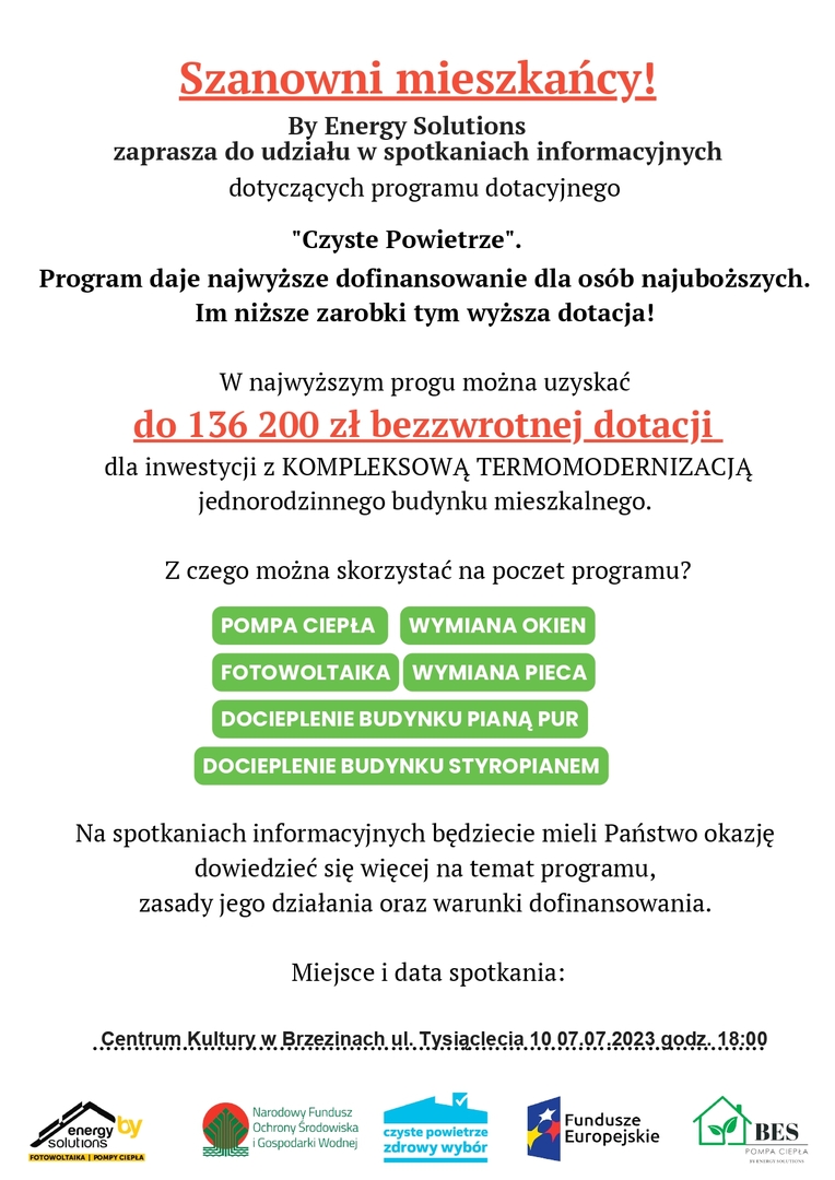 plakat informacyjny