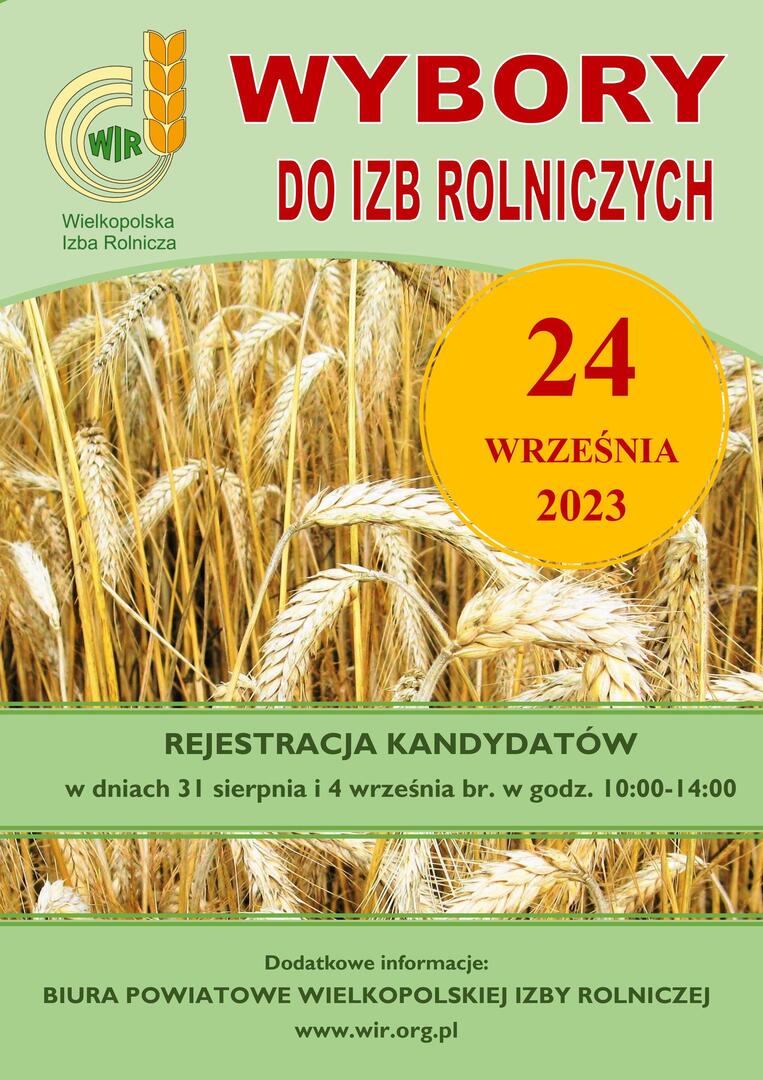 wybory do izb rolniczych 24.09.2023 