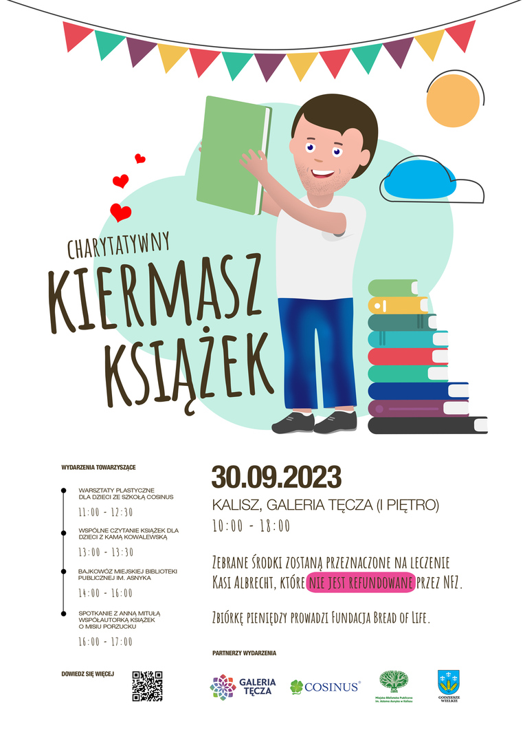 plakat kiermasz ksiązek