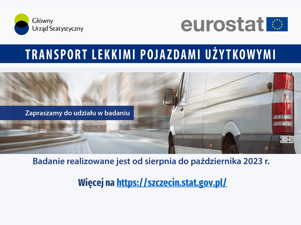 informacja o badaniu statystycznym Transport lekkimi pojazdami użytkowymi