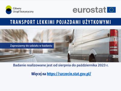 informacja o badaniu statystycznym Transport lekkimi pojazdami użytkowymi