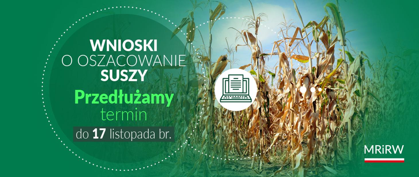 Termin składania wniosków suszowych przedłużony do 17 listopada 2023