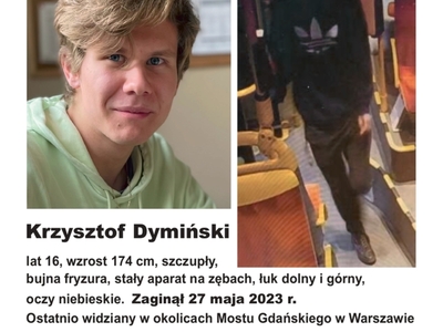 plakat ze zdjęciami zaginionego