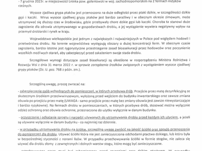 Komunikat Wielkopolskiego Wojewódzkiego Lekarza Weterynarii