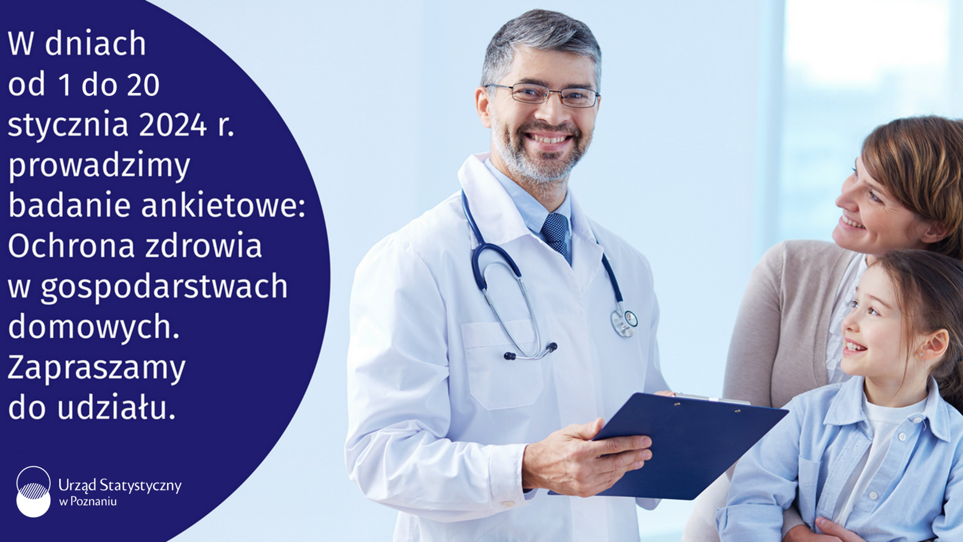 Informacja Urzędu Statystycznego w Poznaniu o badaniu „Ochrona zdrowia w gospodarstwach domowych” 