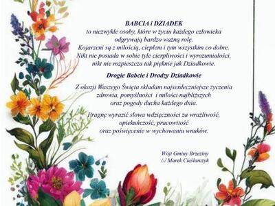 ŻYCZENIA Z OKAZJI DNIA BABCI I DZIADKA