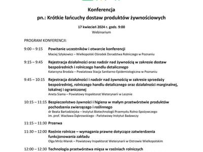 program konferencji