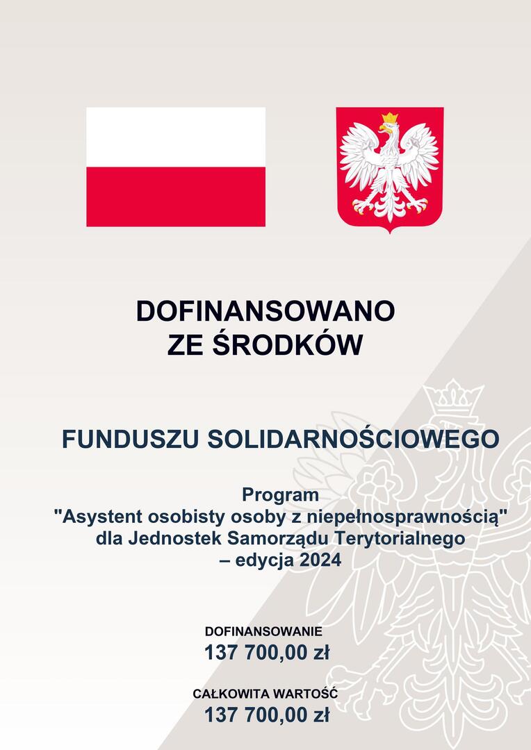 Program „Asystent osobisty osoby  z niepełnosprawnością” dla Jednostek Samorządu Terytorialnego – edycja 2024