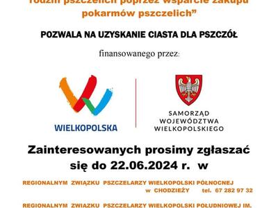 Program poprawy warunków fitosanitarnych rodzin pszczelich wsparcie zakupu pokarmów pszczelich