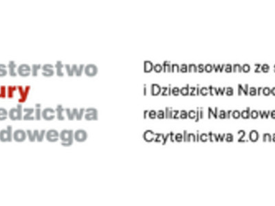 logo narodowego programu rozwoju czytelnictwa 2.0, logo ministerstwa kultury i dziedzictwa narodowego, logo narodowego centrum kultury