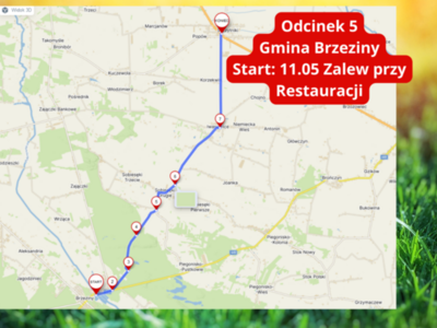 rowerowy objazd dożynkowy zaproszenie do udziału 18.08 trasa