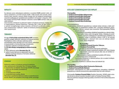 fundusze promocji produktów rolno-spożywczych