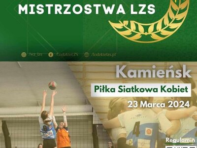 plakat Mistrzostw LZS w Piłce Siatkowej Kobiet