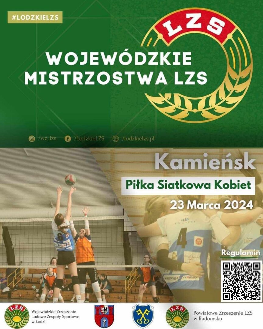 plakat Mistrzostw LZS w Piłce Siatkowej Kobiet