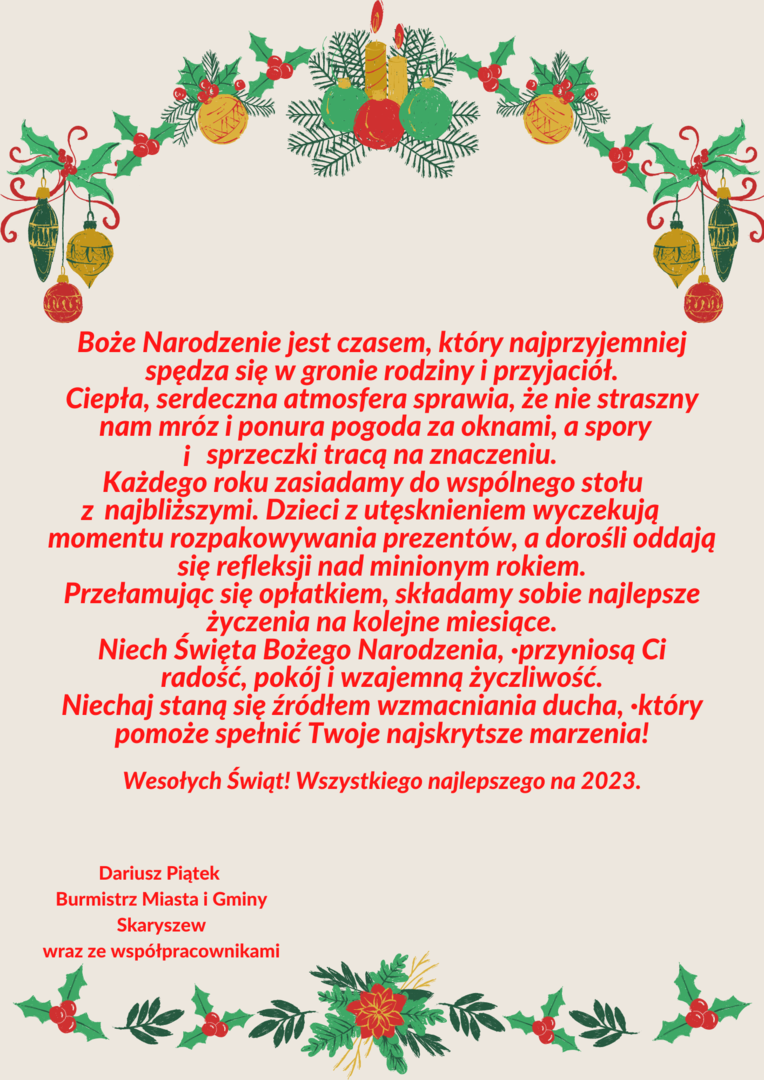 WESOŁYCH ŚWIĄT