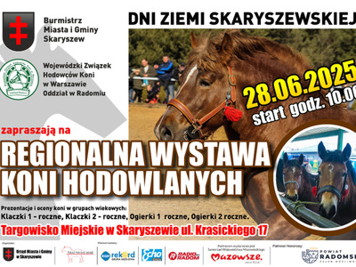 Skaryszew końmi stoi – zapraszamy na Regionalną Wystawę Koni Hodowlanych!