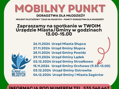 "Czas na młodych - Punkt doradczy dla młodzieży"