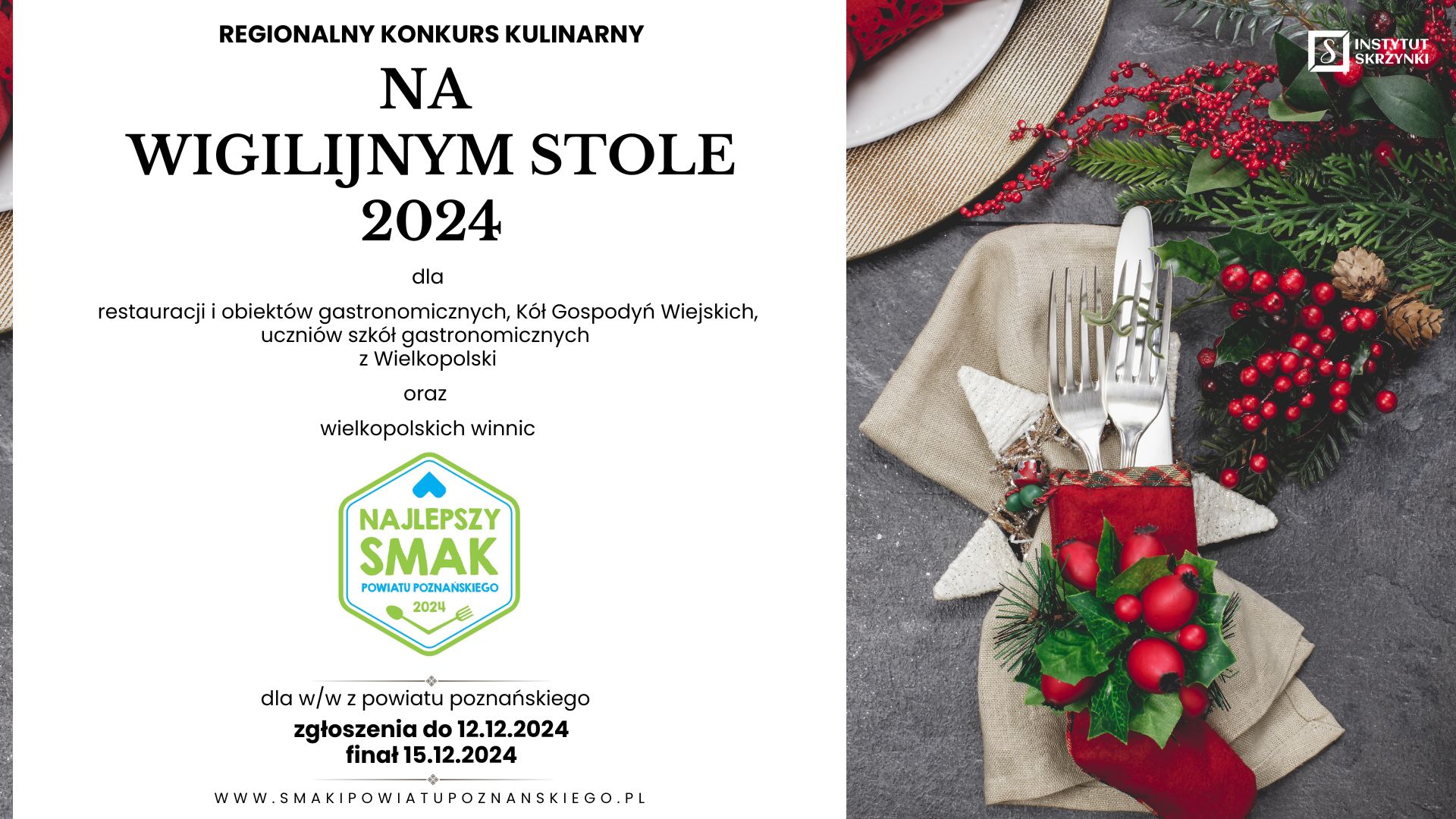 Regionalny konkurs kulinarny "Na wigilijnym stole 2024" 