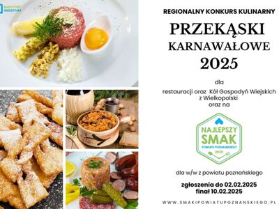 Konkurs kulinarny "Przekąski karnawałowe 2025"