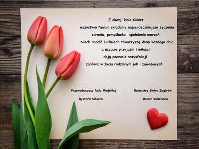 Życzenia z okazji Dnia Kobiet