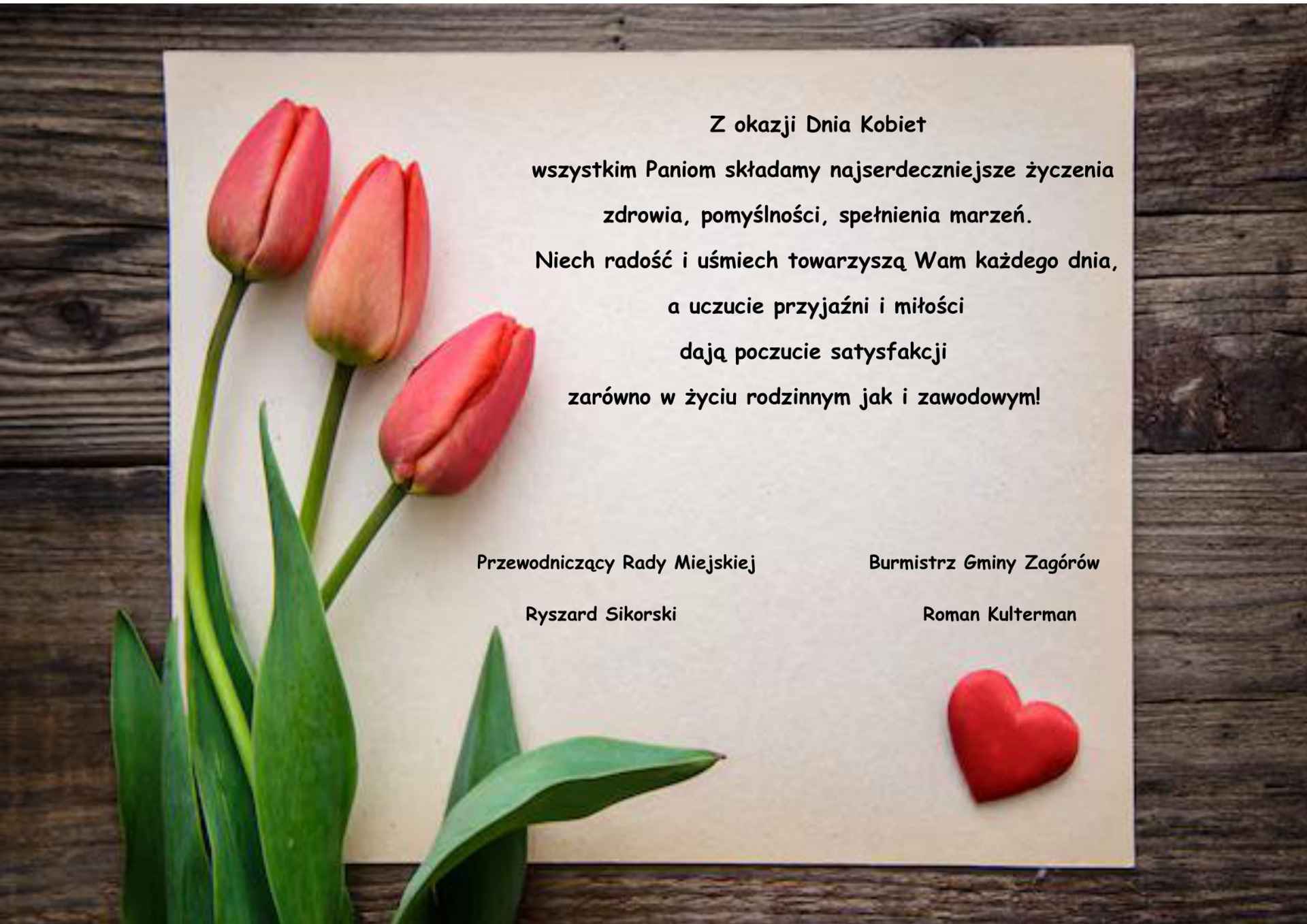 Życzenia z okazji Dnia Kobiet