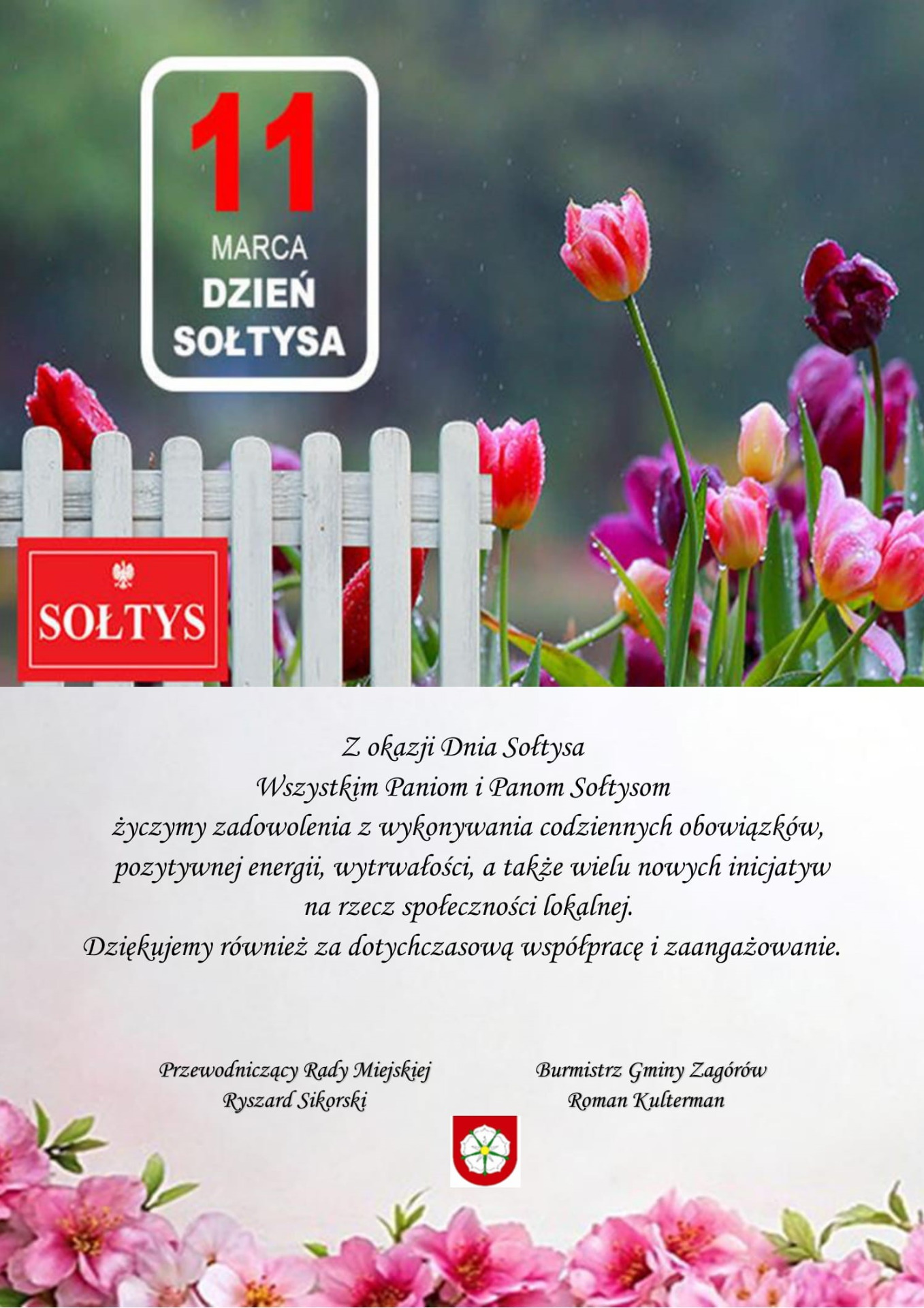Życzenia z okazji Dnia Sołtysa