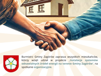 Zaproszenie na spotkanie informacyjne dla uczestników projektu parasolowego
