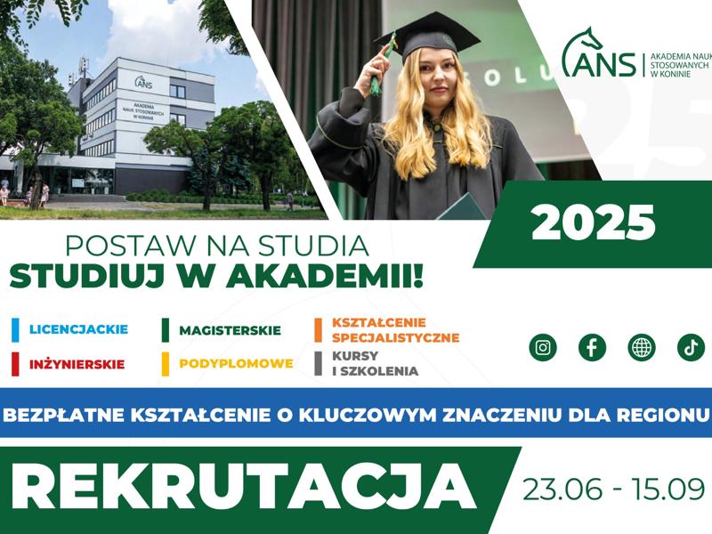 informator Akademii Nauk Stosowanych w Koninie na rok akademicki 2025/2026.