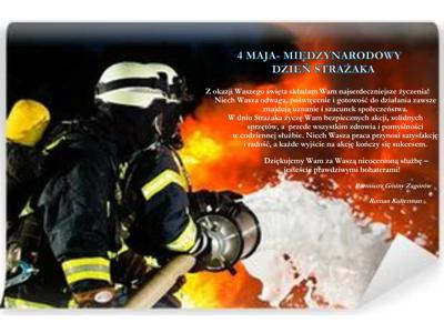4 MAJA- MIĘDZYNARODOWY DZIEŃ STRAŻAKA