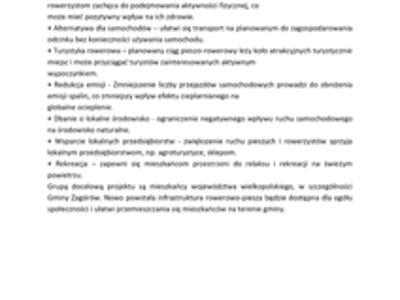 Budowa drogi dla rowerów z dopuszczeniem ruchu pieszych na odcinku od m. Drzewce do granicy Gminy 2