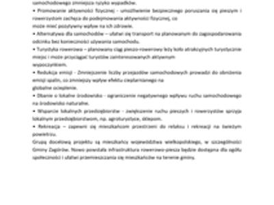 Budowa drogi dla rowerów z dopuszczeniem ruchu pieszych na odcinku od m. Drzewce do granicy Gminy