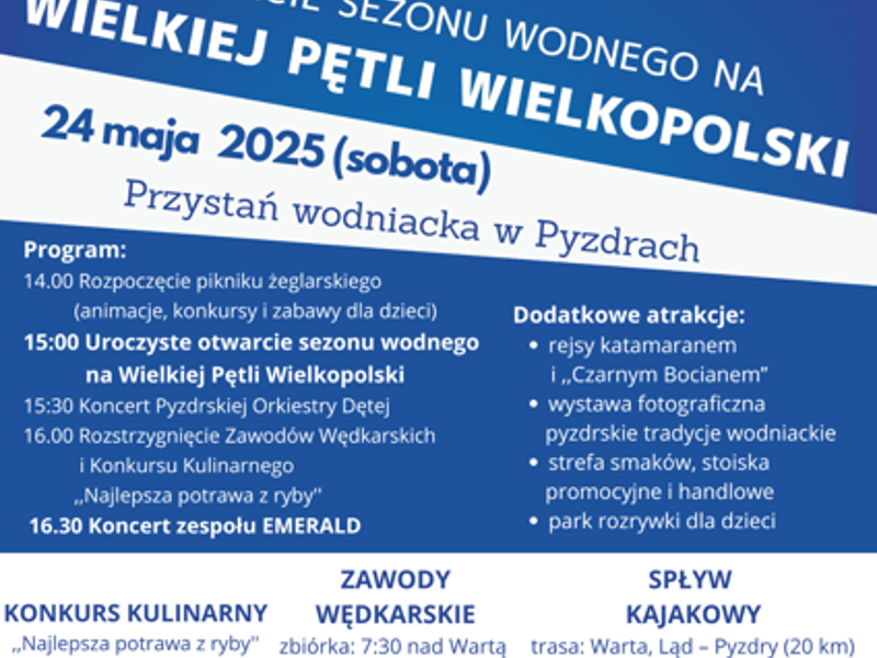 otwarcie sezonu wodnego na wielkiej pętli wielkopolski