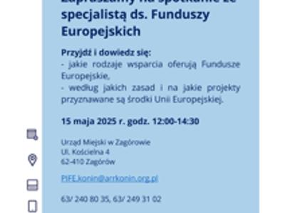 Dyżur Punktu Informacyjnego Funduszy Europejskich w Koninie