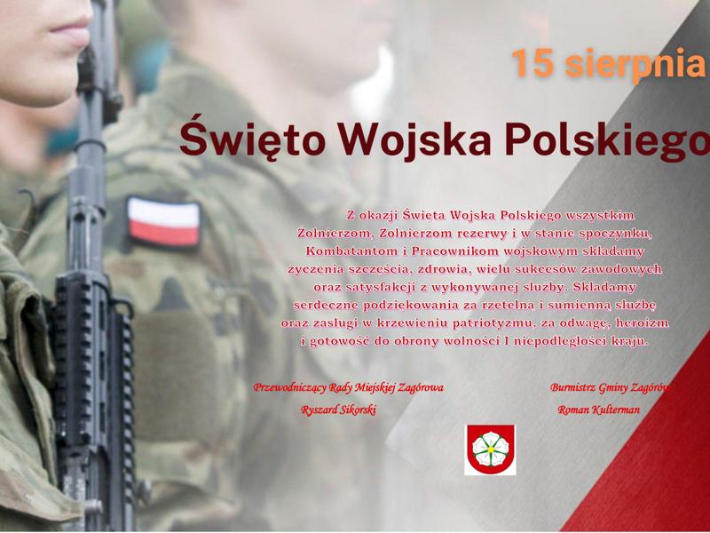 Życzenia z okazji Święta Wojska Polskiego
