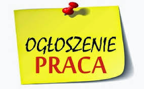 Plakat informujący o ogłoszeniu pracy