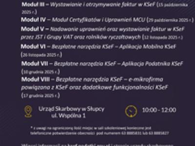 Zaproszenie na cykl szkoleń KSeF