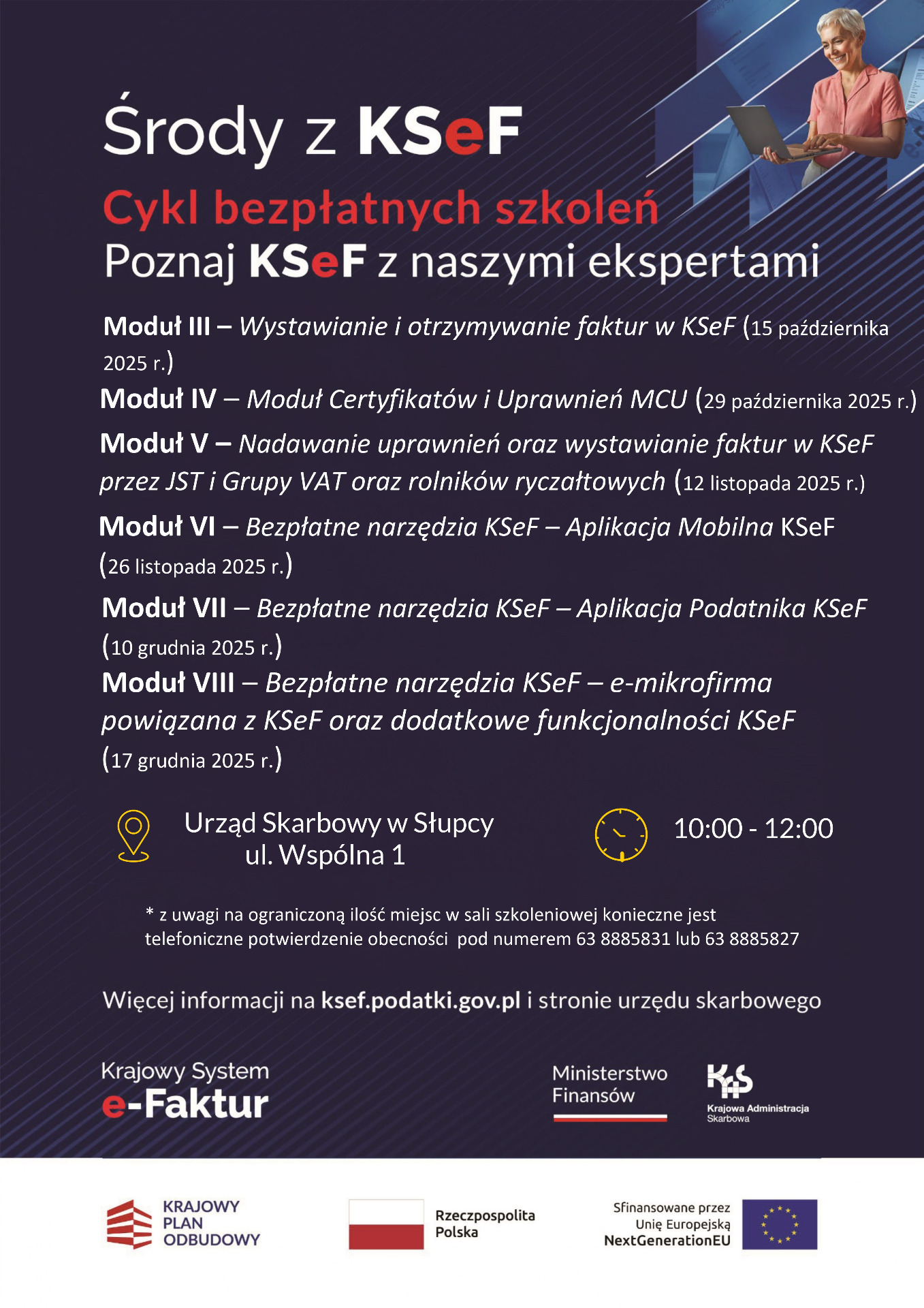 Zaproszenie na cykl szkoleń KSeF