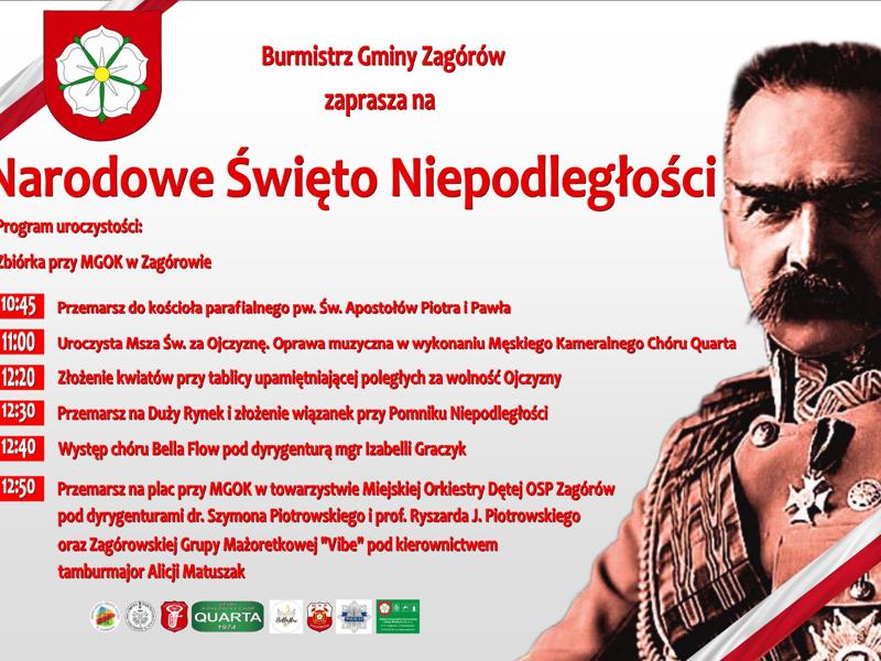 Zaproszenie na obchody 11 Listopada