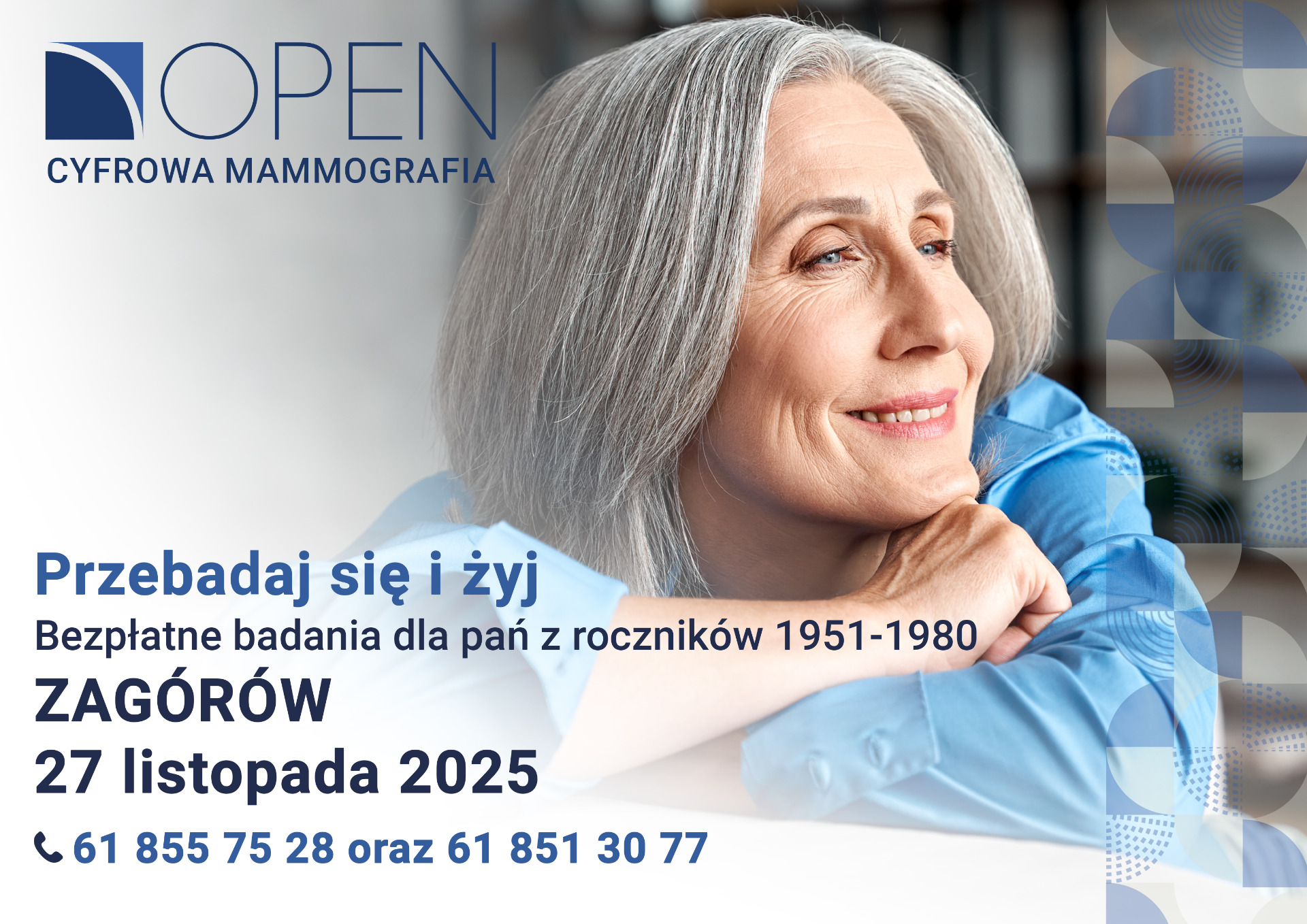 Bezpłatne badania mammograficzne