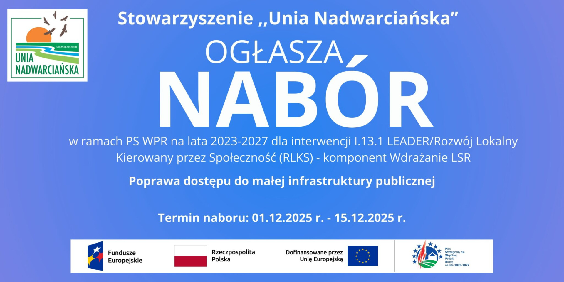Ogłoszenie o naborze wniosków 