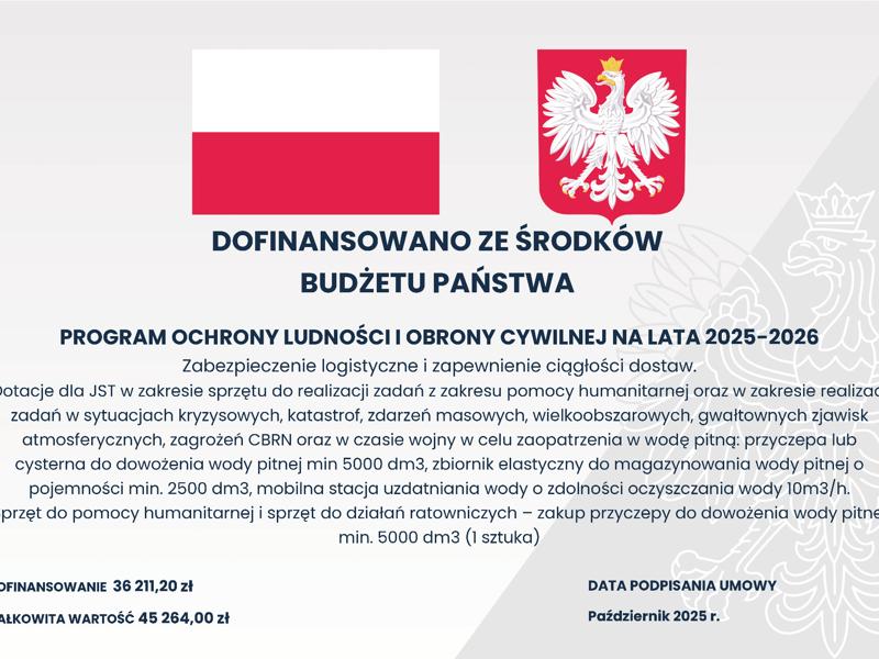Sprzęt do pomocy humanitarnej i sprzęt do działań ratowniczych