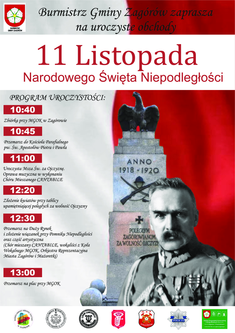 Zaproszenie Burmistrza na obchody Narodowego Święta Niepodległości 